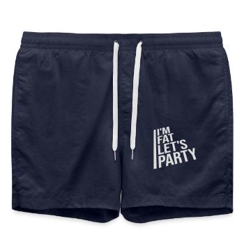 à la grosse laisse faire la fête - Short de bain - bleu marine - Devant - AI Model Male 185 light (185cm)