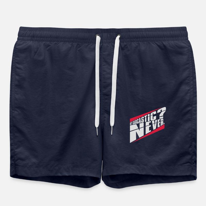 me sarcastic never quote - Swim Trunks - french navy
