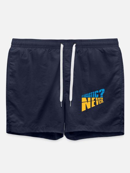 me sarcastic never quote - Swim Trunks - french navy