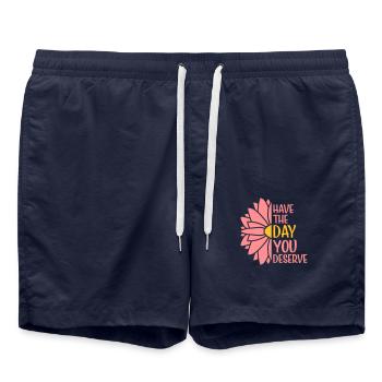 the day you deserve - Swim Trunks - french navy - Front - AI Model Male 185 light (185cm)