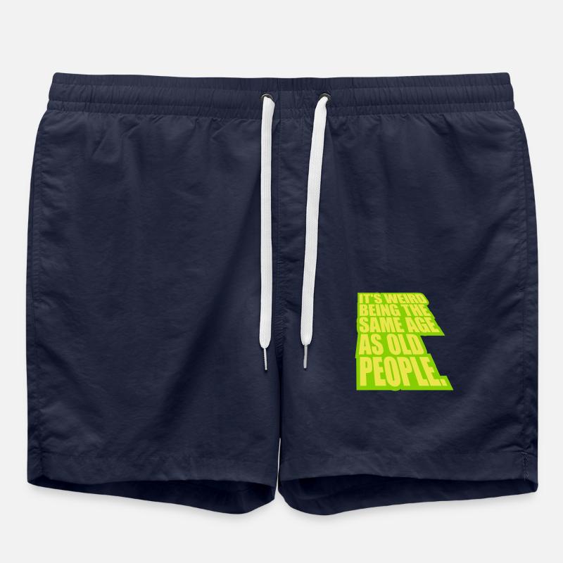 being old people age - Badeshorts - French Navy