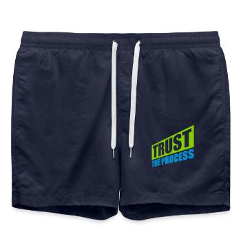 faire confiance au processus Devis - Short de bain - bleu marine - Devant - AI Model Male 185 light (185cm)