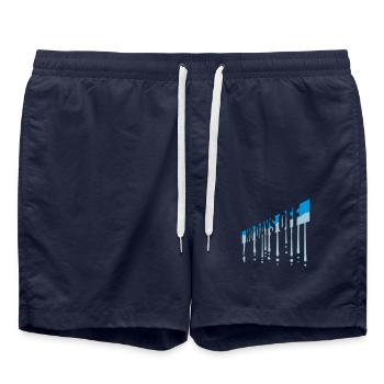 pas de jours de congé devis - Short de bain - bleu marine - Devant - AI Model Male 185 light (185cm)