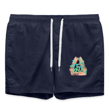 honnêteté e 4 - Short de bain - bleu marine - Devant - AI Model Male 185 light (185cm)