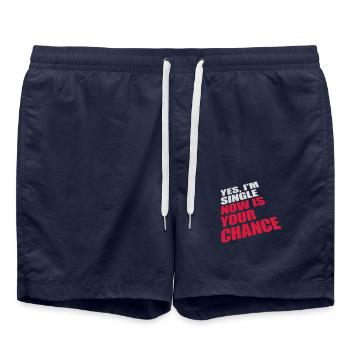 single now your chance - Badeshorts - French Navy - Vorne - AI Model Male 185 light (185cm)