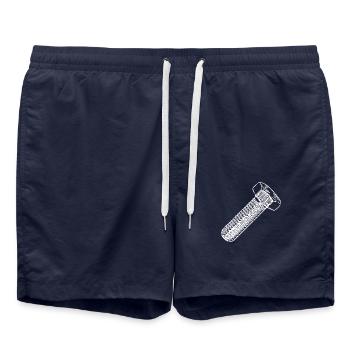 Workshop screwdriver screw spare part - Swim Trunks - french navy - Front - AI Model Male 185 light (185cm)