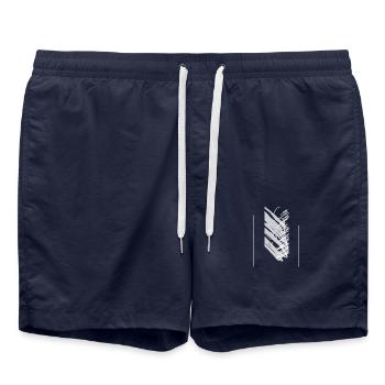 Creative clothing for meetings - Swim Trunks - french navy - Front - AI Model Male 185 light (185cm)