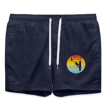 Kitesurfer Windsurfer Surfen Geschenk Windsurfing - Badeshorts - French Navy - Vorne - AI Model Male 185 light (185cm)