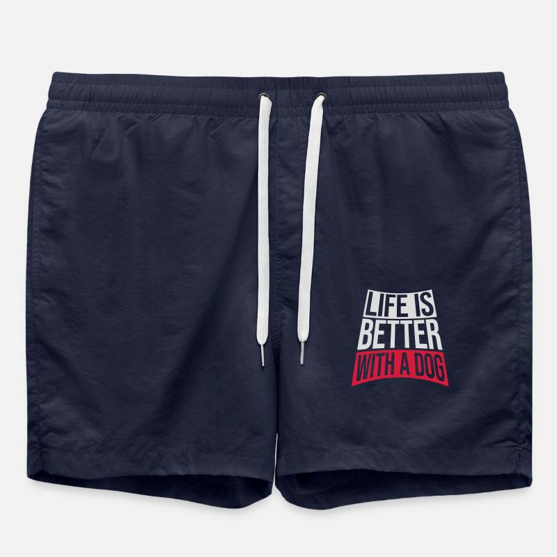 better with a dog - Badeshorts - French Navy