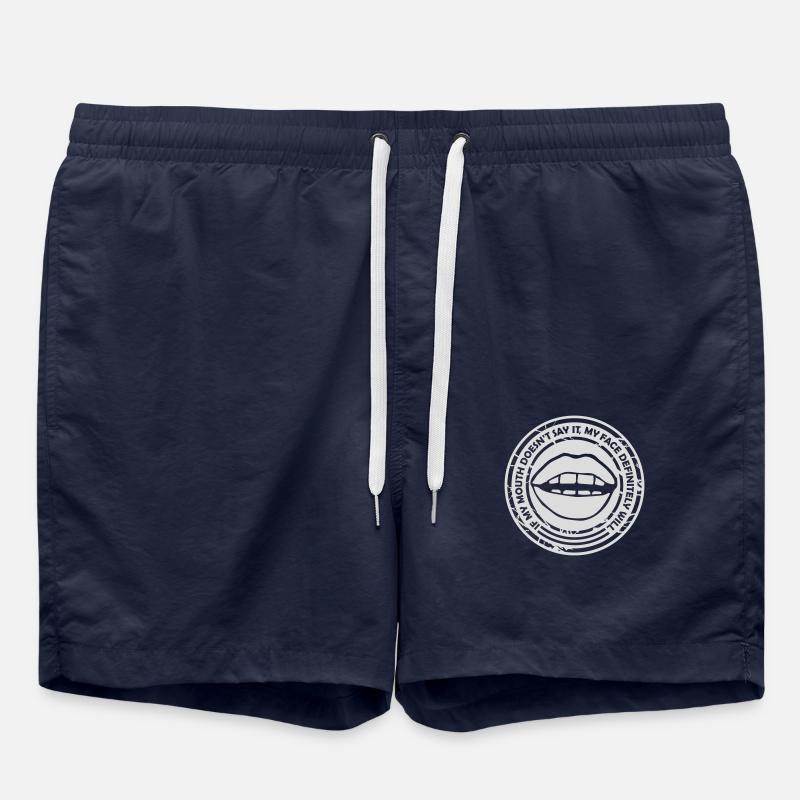 my face definitely will - Swim Trunks - french navy