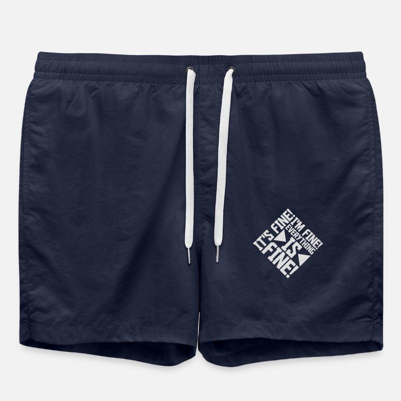 Tout va bien devis - Short de bain - bleu marine