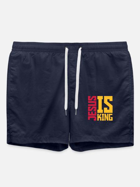 jesus is king quote - Swim Trunks - french navy