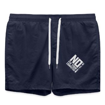 not fix your computer - Swim Trunks - french navy - Front - AI Model Male 185 light (185cm)