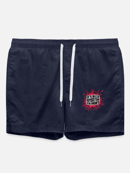 you disagree with me - Swim Trunks - french navy
