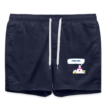i feel like you - Badeshorts - French Navy - Vorne - AI Model Male 185 light (185cm)