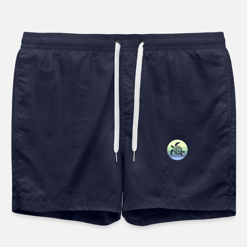 Tortue Rétro - Short de bain - bleu marine
