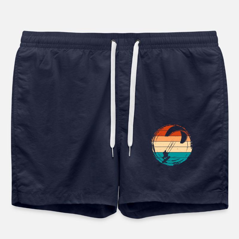 Kitesurfer Kiteboard Kitesurfing - Swim Trunks - french navy
