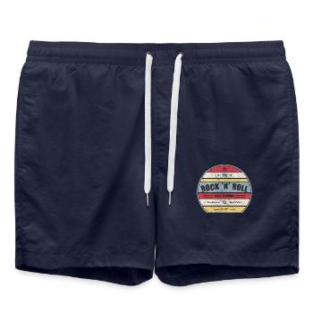 ROCK 'N' ROLL ROCK STUDIOS SUNSET RETRO' - Short de bain - bleu marine - Devant - AI Model Male 185 light (185cm)