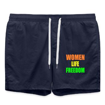 Women life freedom - Short de bain - bleu marine - Devant - AI Model Male 185 light (185cm)