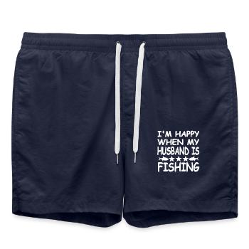 Angling - Swim Trunks - french navy - Front - AI Model Male 185 light (185cm)