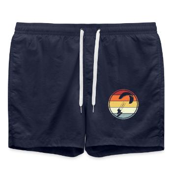 Kitesurfer Kiteboard Kitesurfen Kitesurf - Badeshorts - French Navy - Vorne - AI Model Male 185 light (185cm)