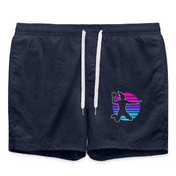 Handball Handball Joueur de handball féminin - Short de bain - bleu marine - Devant - AI Model Male 185 light (185cm)