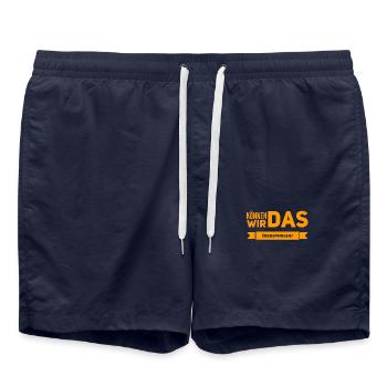lass es uns überspringen - Badeshorts - French Navy - Vorne - AI Model Male 185 light (185cm)