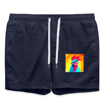 coq collection 4 - Short de bain - bleu marine - Devant - AI Model Male 185 light (185cm)