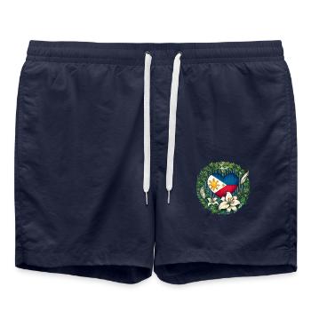 Philippines - Swim Trunks - french navy - Front - AI Model Male 185 light (185cm)