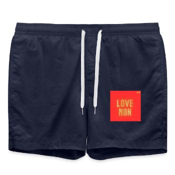 love now - Badeshorts - French Navy - Vorne - AI Model Male 185 light (185cm)
