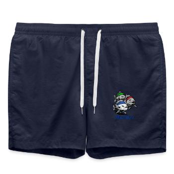 MARATHON ! (footing, running) - Short de bain - bleu marine - Devant - AI Model Male 185 light (185cm)