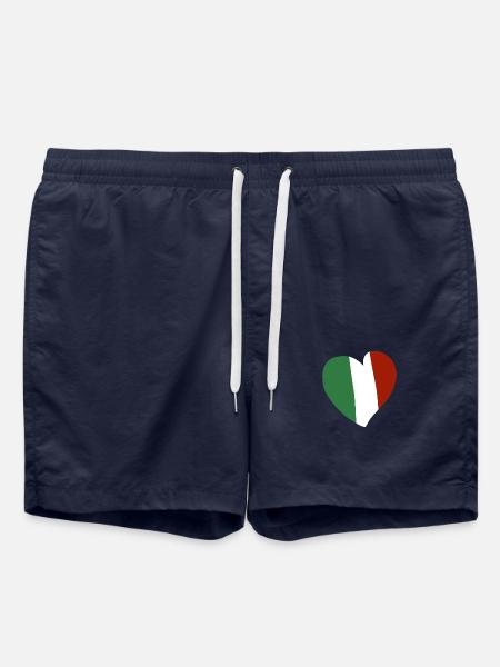 Italy Heart - Swim Trunks - french navy
