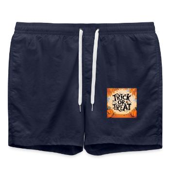 Trick or Treat - Halloween Collection - Badeshorts - French Navy - Vorne - AI Model Male 185 light (185cm)
