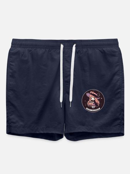 Halloween Witch for Kids - Swim Trunks - french navy