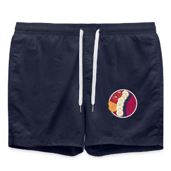 Berry Smoothie Bowl - Swim Trunks - french navy - Front - AI Model Male 185 light (185cm)