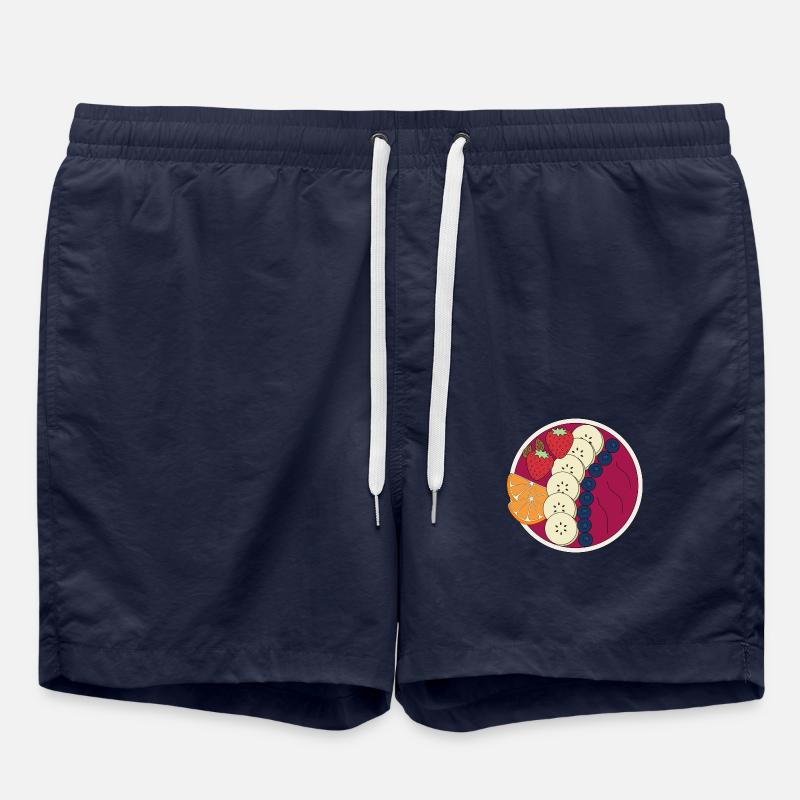 Berry Smoothie Bowl - Swim Trunks - french navy