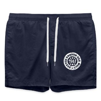 Frères et sœurs 1967 - Short de bain - bleu marine - Devant - AI Model Male 185 light (185cm)