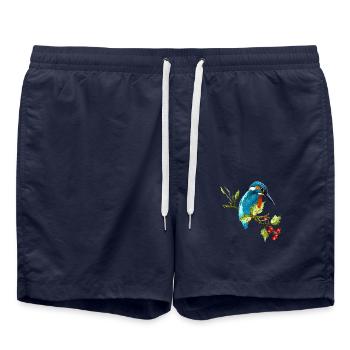 Colorful bird - Swim Trunks - french navy - Front - AI Model Male 185 light (185cm)