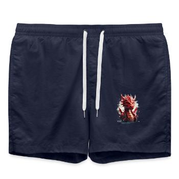 Drache - Badeshorts - French Navy - Vorne - AI Model Male 185 light (185cm)