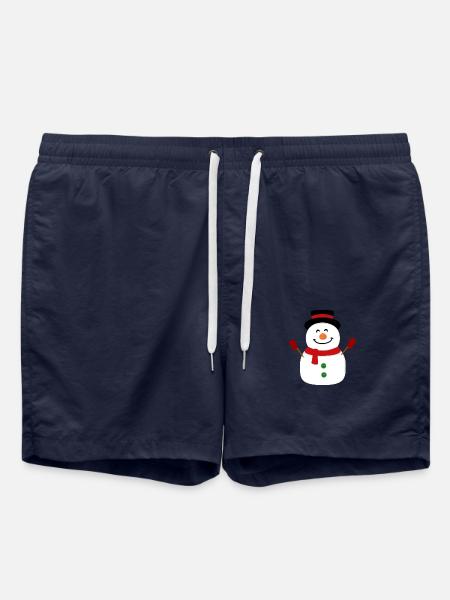 Happy snowman - Swim Trunks - french navy