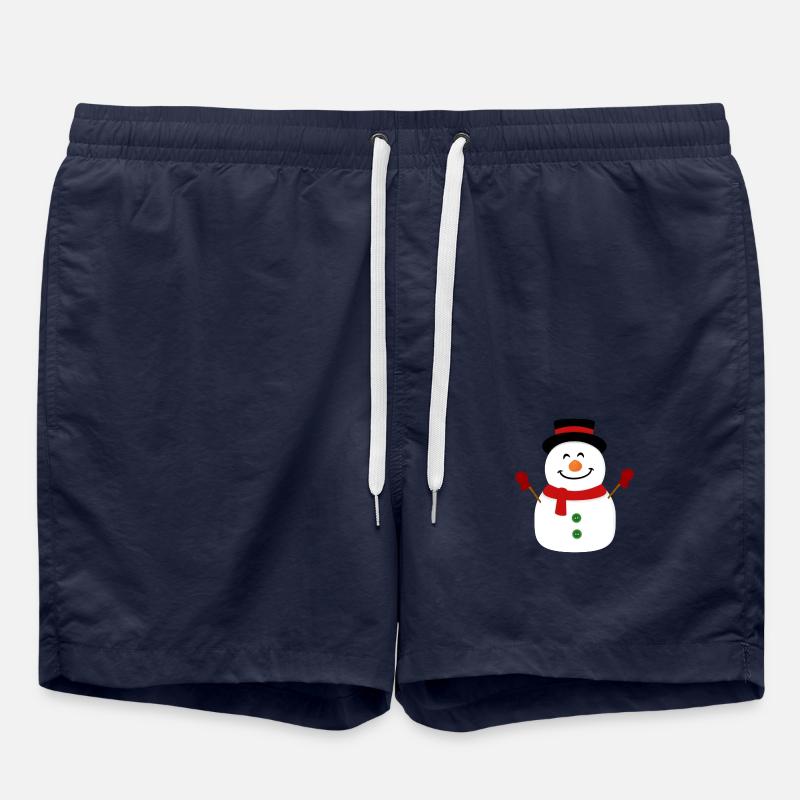 Happy snowman - Swim Trunks - french navy