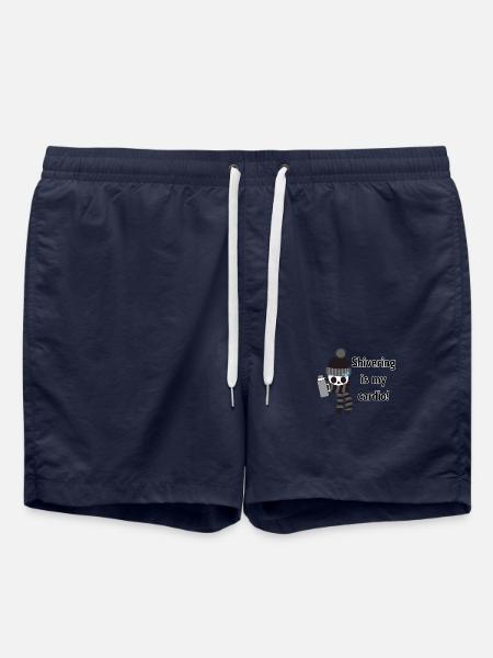 Shivering is my cardio - Swim Trunks - french navy