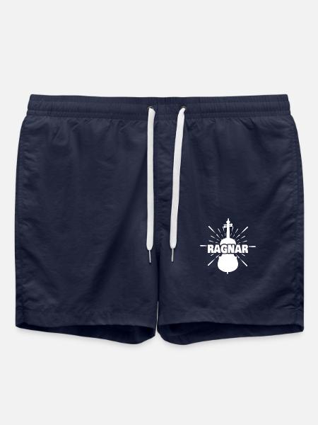 First name Ragnar - Swim Trunks - french navy