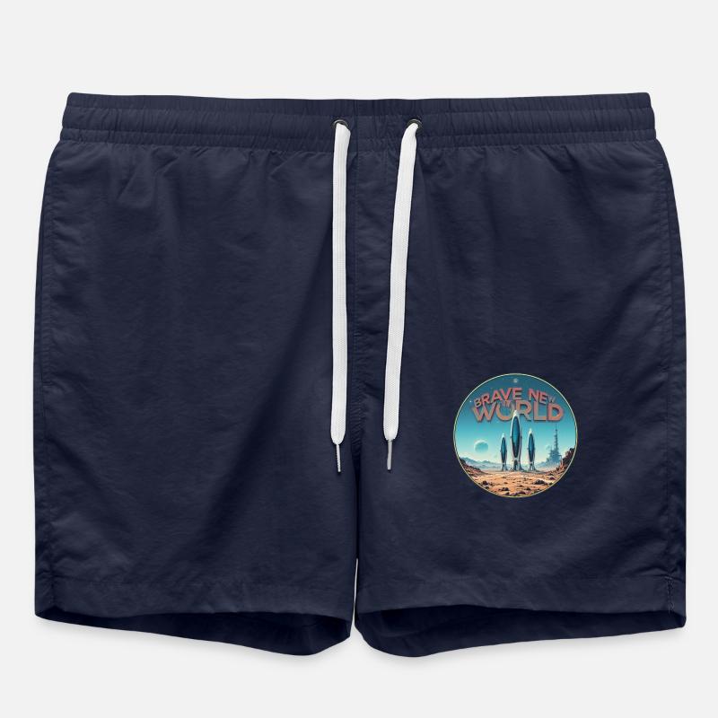 Le meilleur des mondes 00345123 - Short de bain - bleu marine