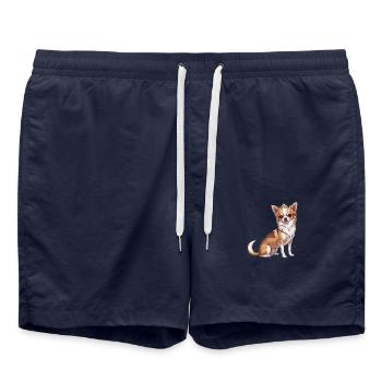 Chihuahua Princess - Badeshorts - French Navy - Vorne - AI Model Male 185 light (185cm)