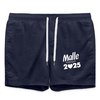 MALLE 2025 - Short de bain - bleu marine - Devant - AI Model Male 185 light (185cm)