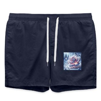 Schnee Rose II - Badeshorts - French Navy - Vorne - AI Model Male 185 light (185cm)