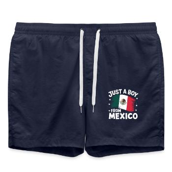 Mexique Mexique Mexicain Espagnol - Short de bain - bleu marine - Devant - AI Model Male 185 light (185cm)