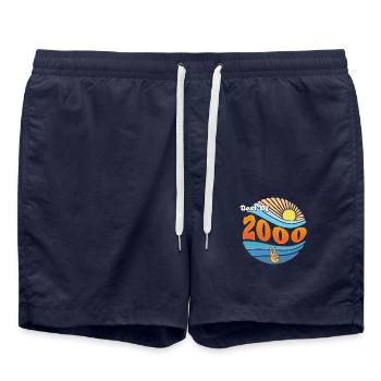 Geboren 2000 – Wir feiern 25 unvergessliche Jahre - Badeshorts - French Navy - Vorne - AI Model Male 185 light (185cm)