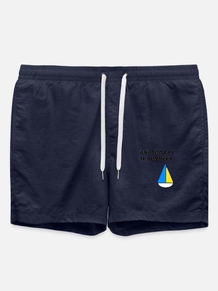 ancré dans le bonheur - Short de bain - bleu marine